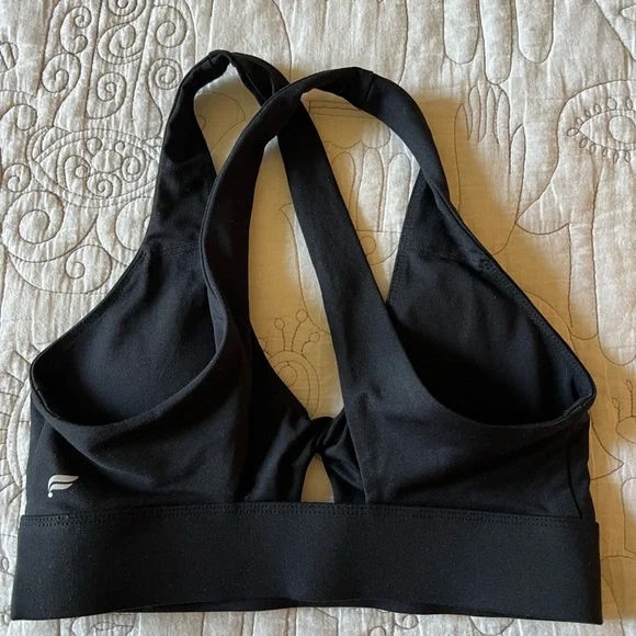 Black Women's Sports Bra - Picture 2 of 3
